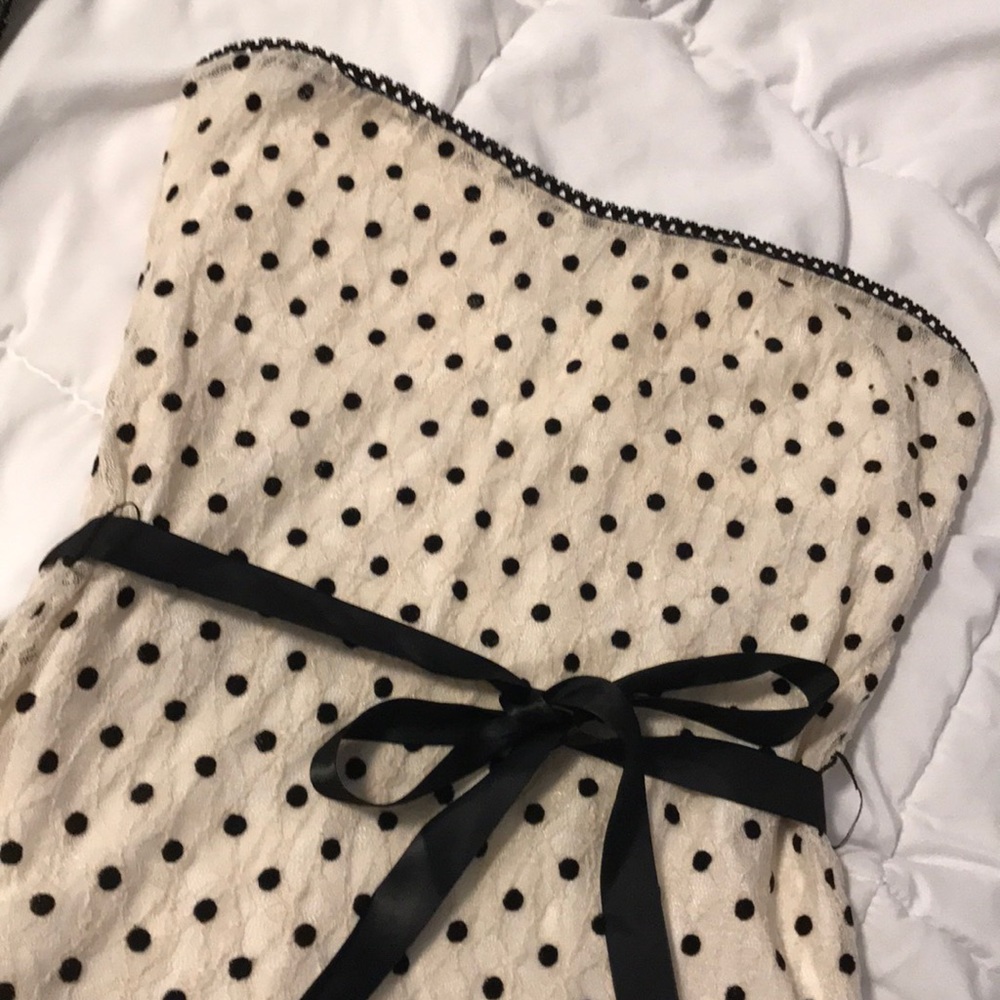 Lined lace tube top